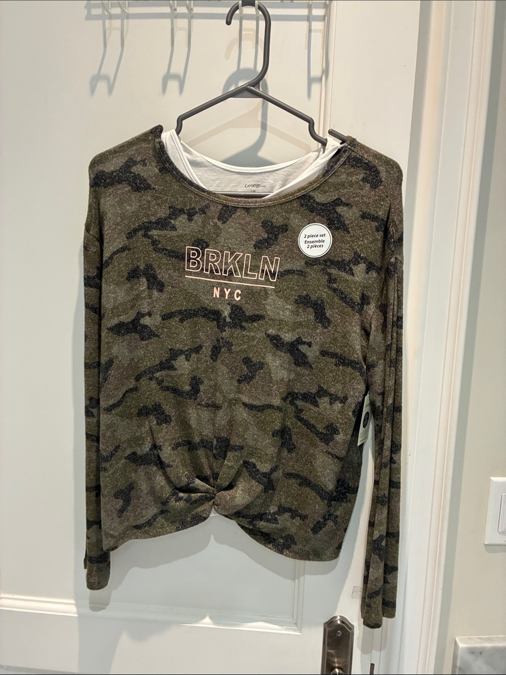 BNWT George BRKLN Camo Long-Sleeve Kids 2 Piece Set 👵MT